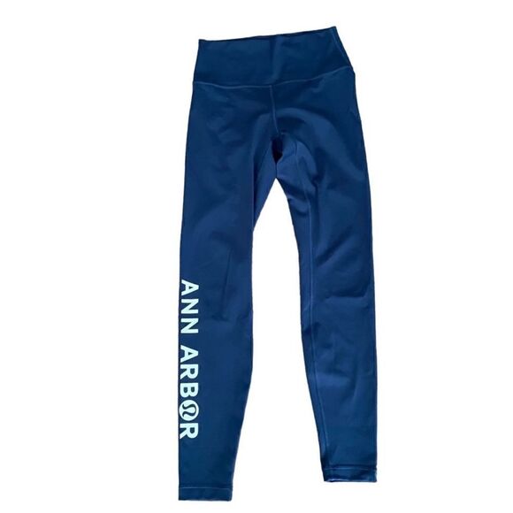 lululemon athletica Pants - Lululemon Wunder Under High-Rise Tight 28"Full-On Luxtreme Navy Blue Ann Arbor 6